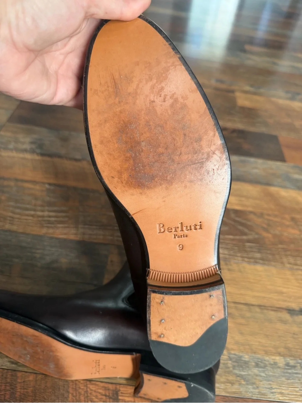 Men's Chukka Chelsea Boots in Dark Brown Leather